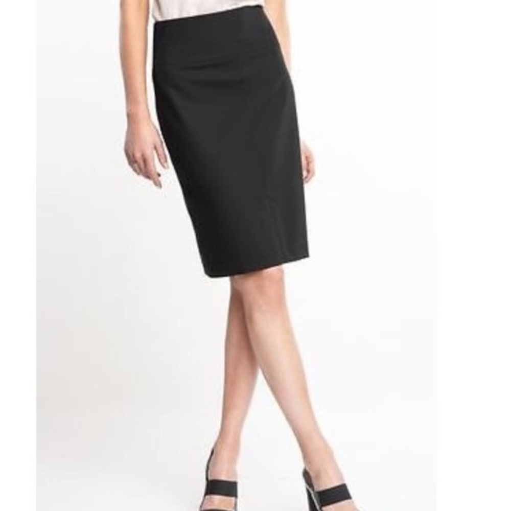Banana Republic black pencil skirt - EUD - 4
